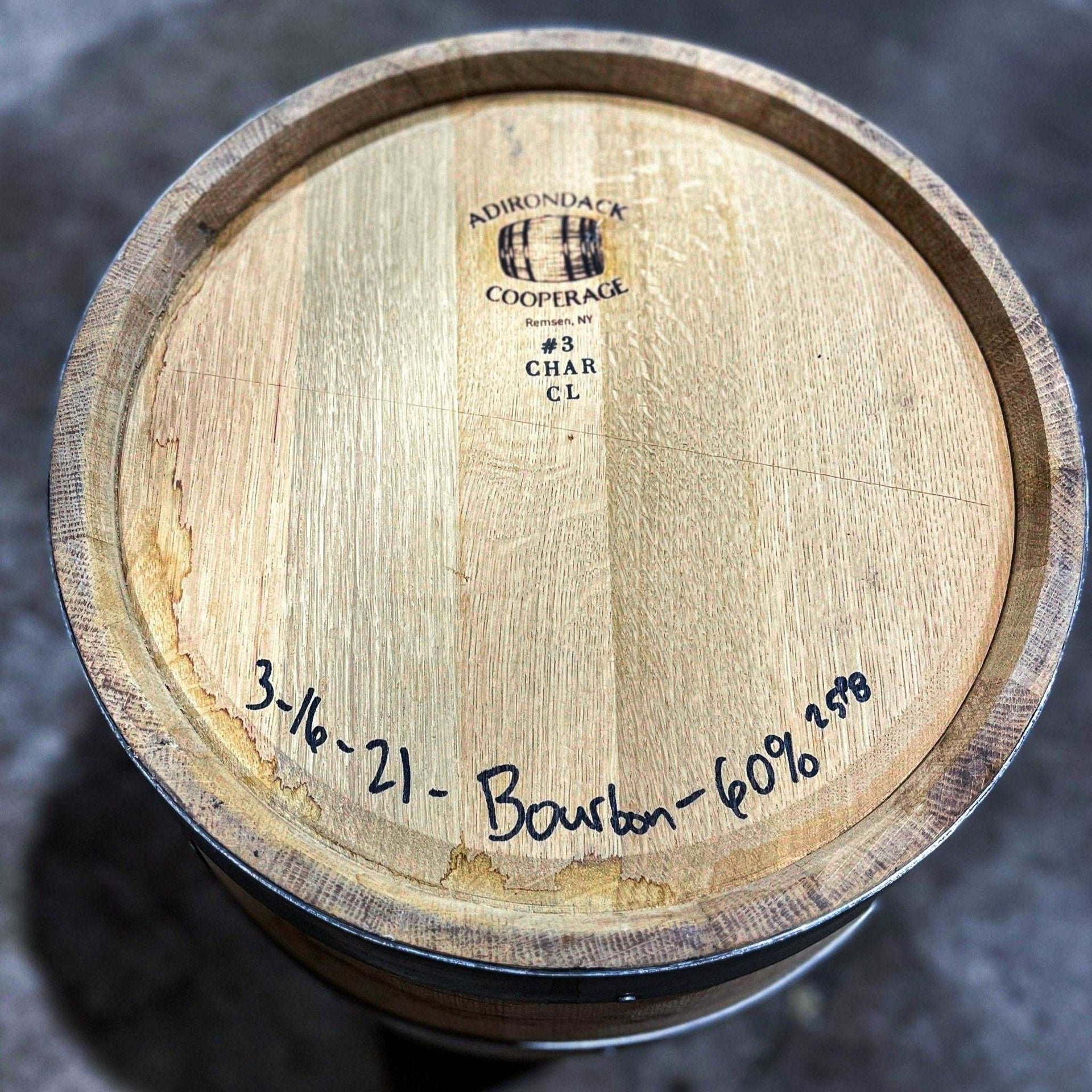 15 gallon Bourbon Barrel - Fresh Empty, Once Used - The County Cooperage