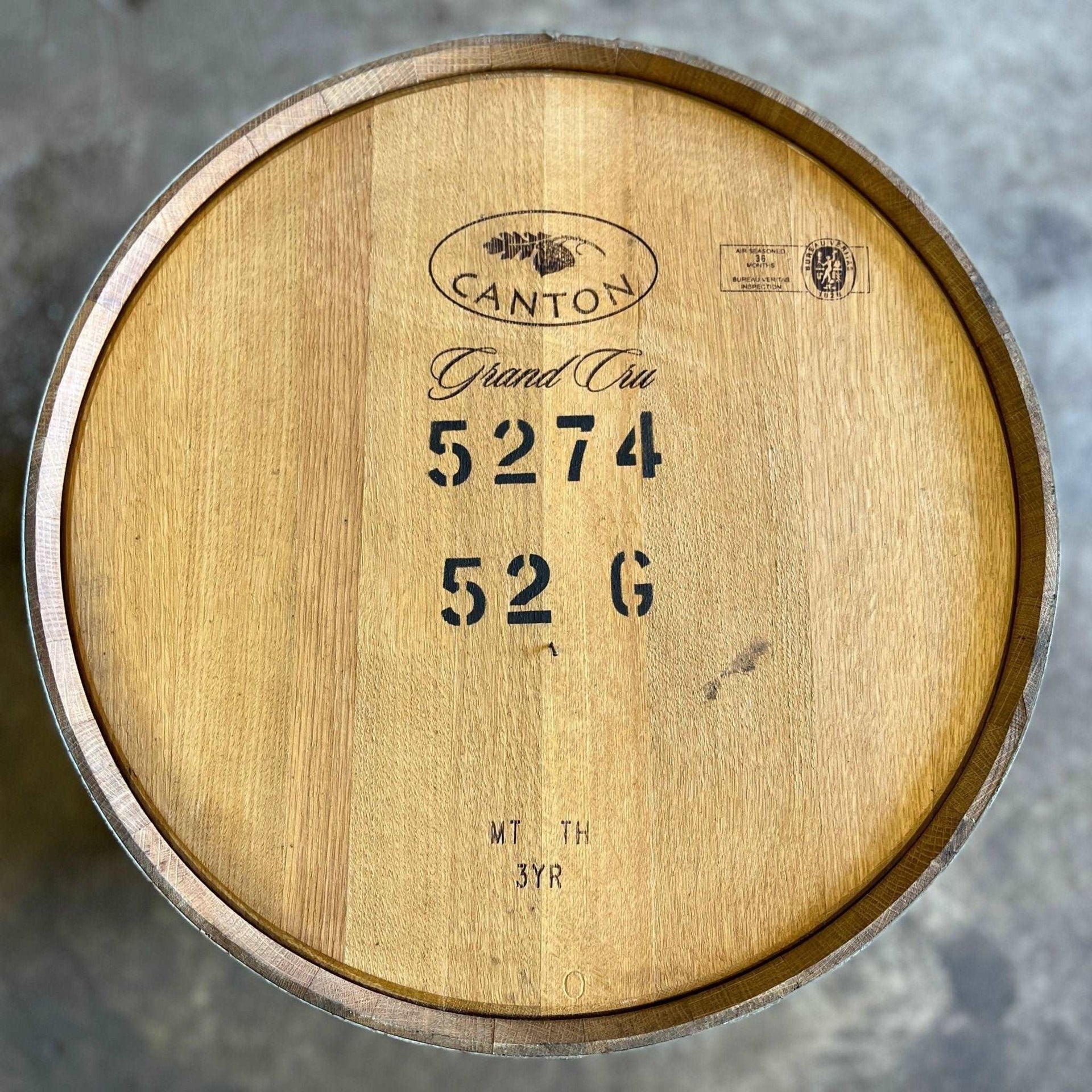 200 Litre White Chardonnay Wine Barrel - American Oak - The County Cooperage