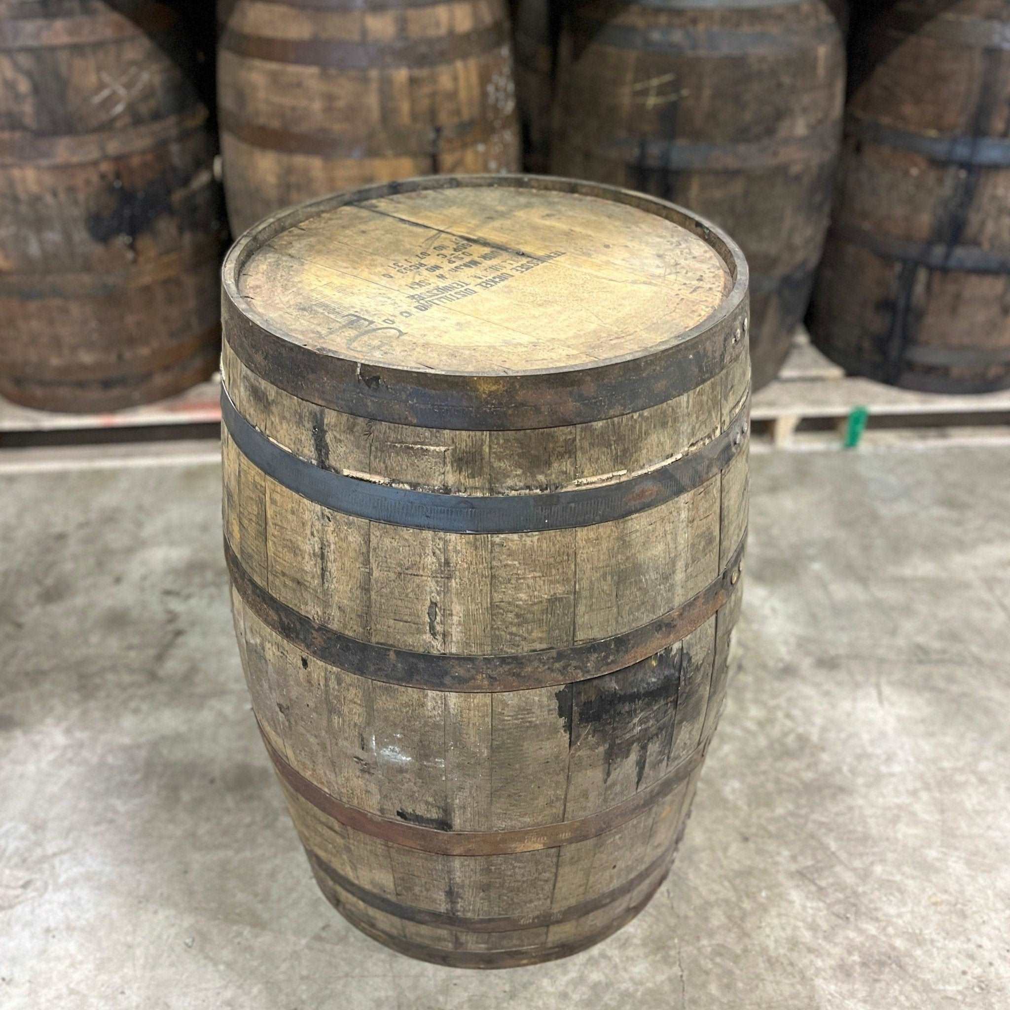 53 Gallon, 15 year George Dickel Bourbon Barrel - Fresh Empty, Once Used - The County Cooperage