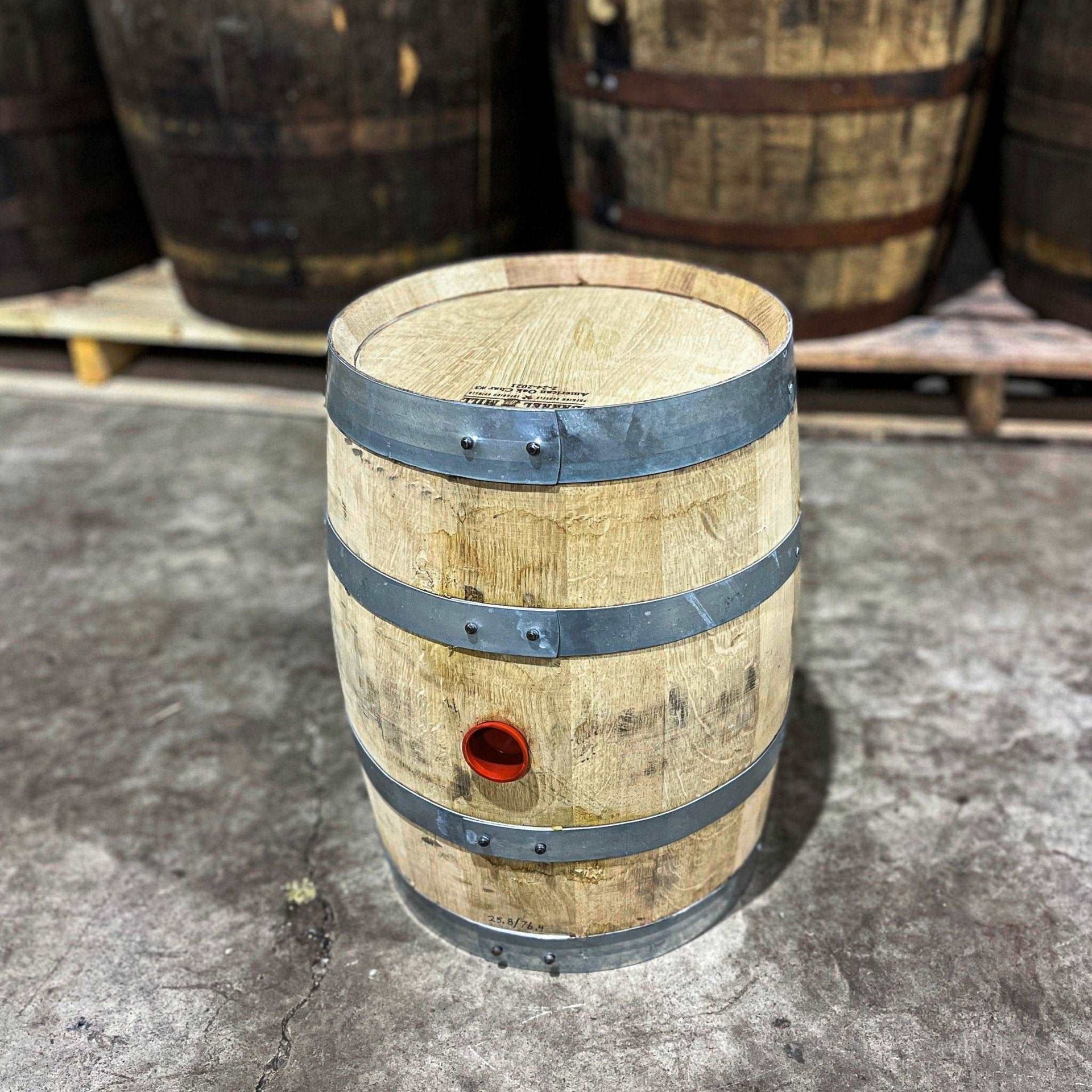 6.2 gallon Bourbon Barrel - Fresh Empty, Once Used - The County Cooperage