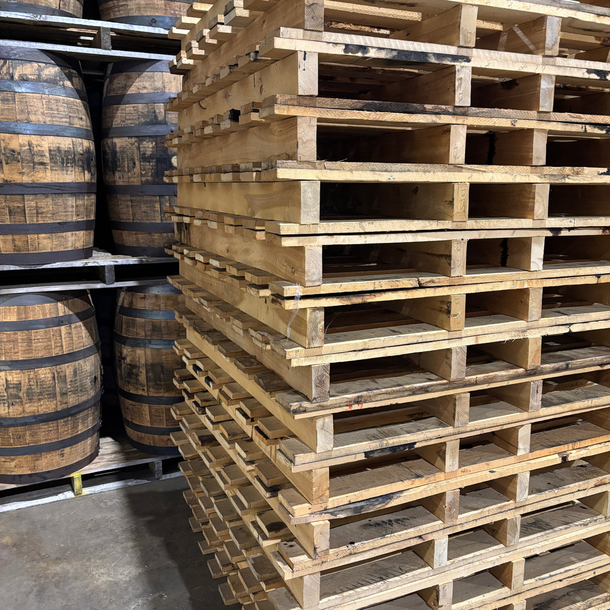 Hardwood Pallet for Barrel Storage