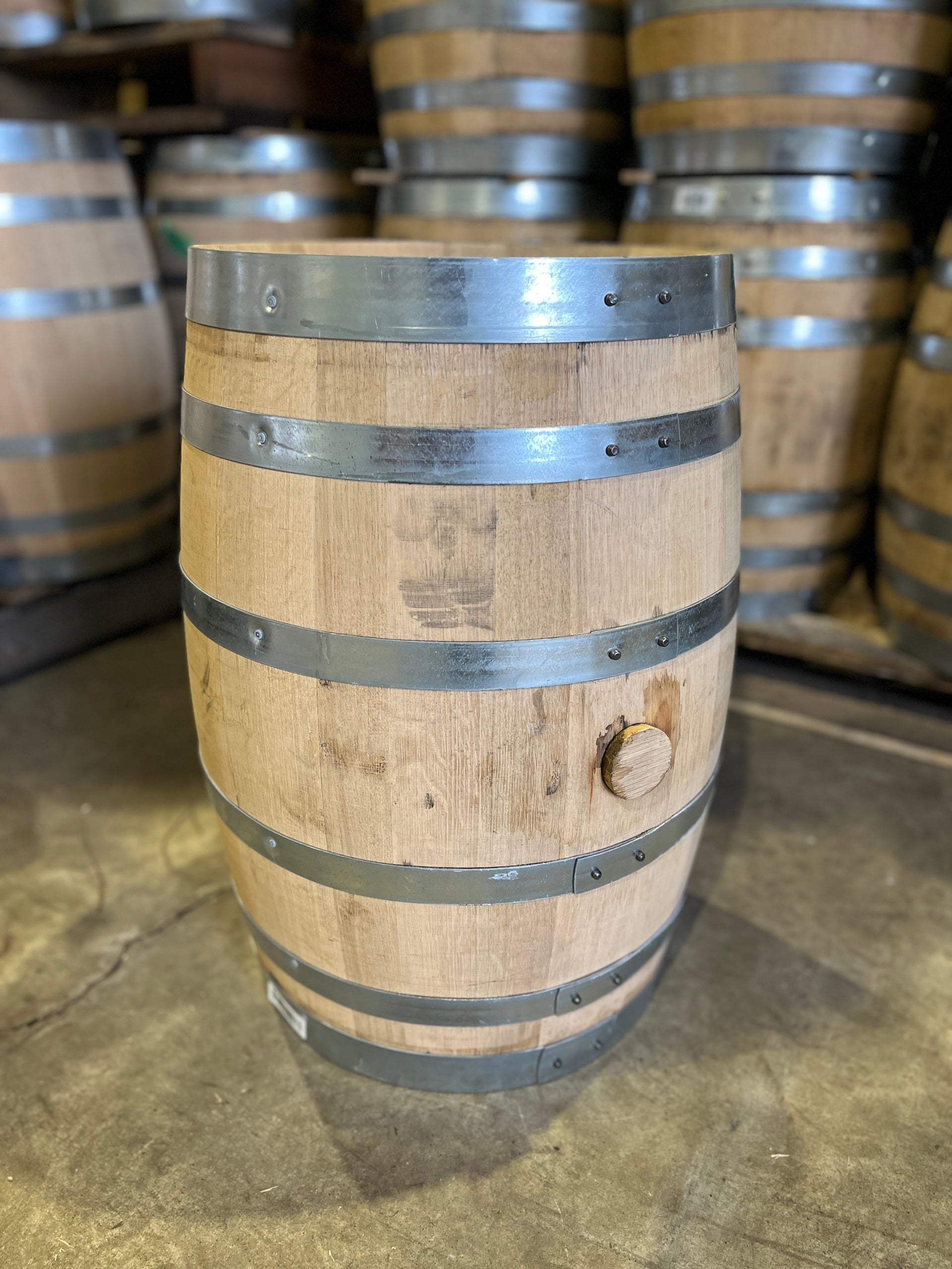 15 gallon Whiskey Barrel - Fresh Empty, Once Used
