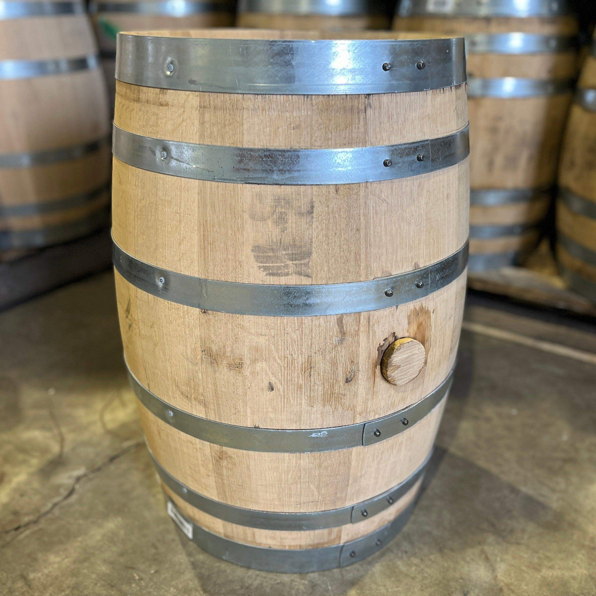 15 gallon Whiskey Barrel - Fresh Empty, Once Used - The County Cooperage