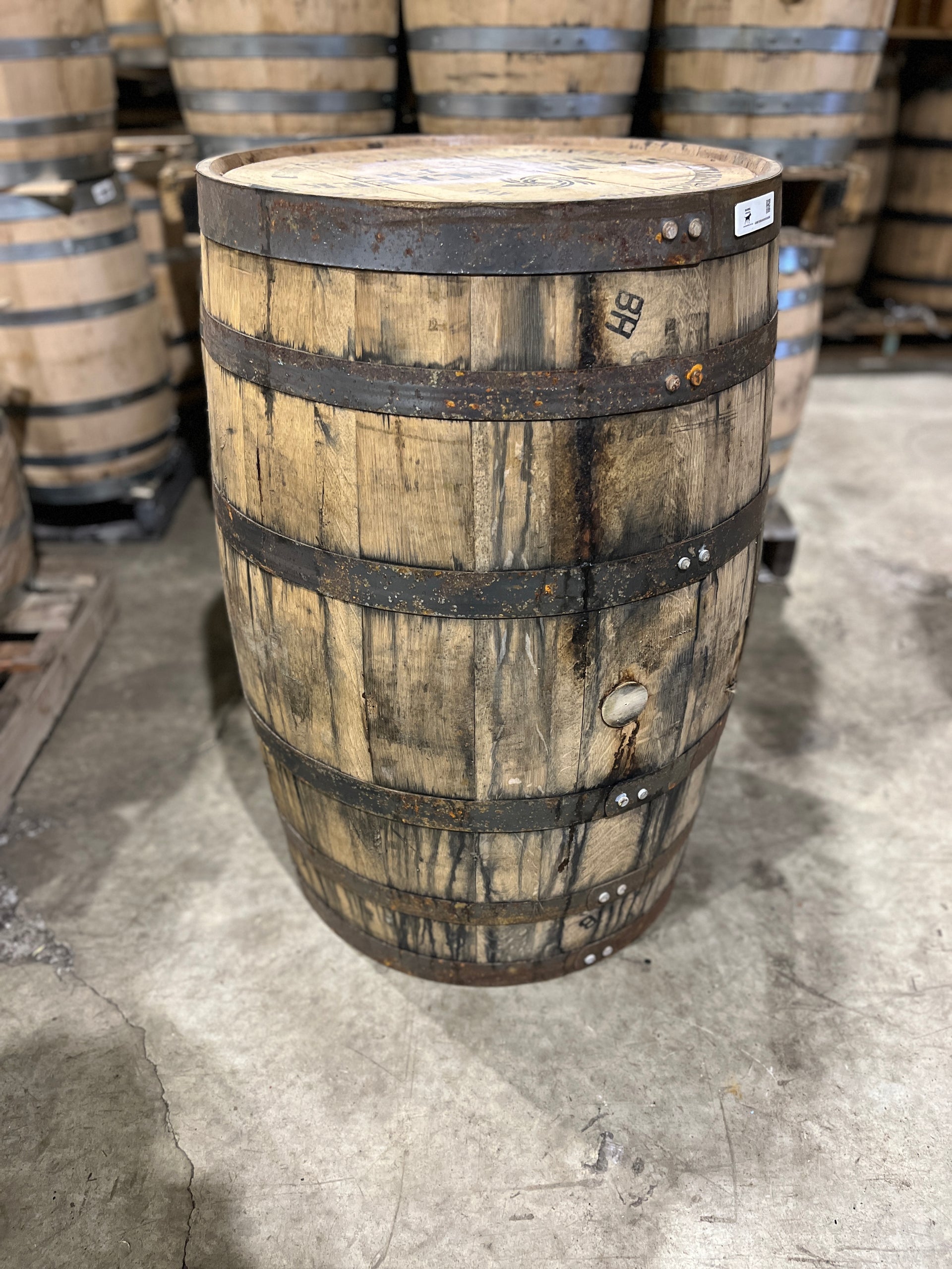 53 Gallon Bourbon Barrel - 3 year - Fresh Empty, Once Used