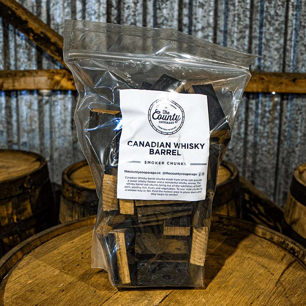 Canadian Whisky Barrel Smoker Chunks