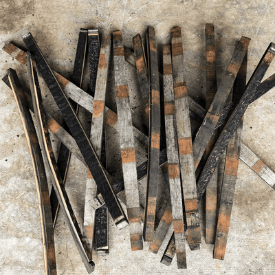 Reclaimed Whiskey Oak Staves (Pack of 20 narrow)